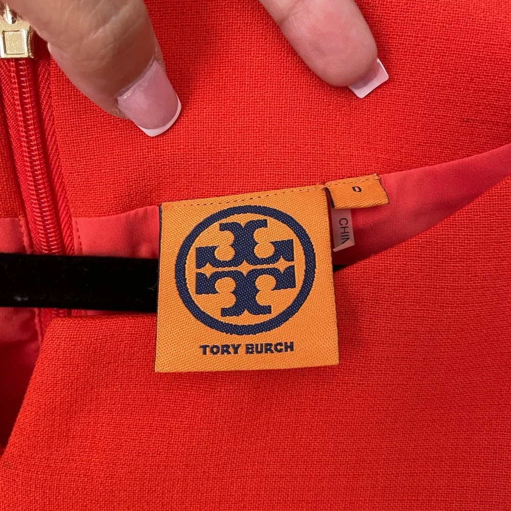 Tory Burch Orange Poppy Sheath Dress – Size 0